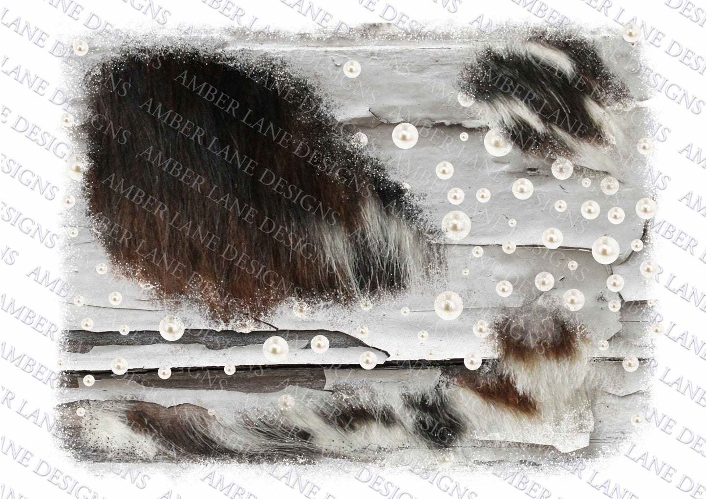 Cowhide, wood and pearls Background PNG, Distressed Grunge Splash Background