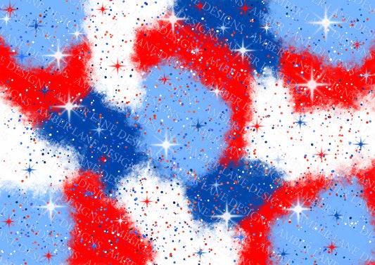 USA, fourth of July paper, hand drawn, not seamless,  png file