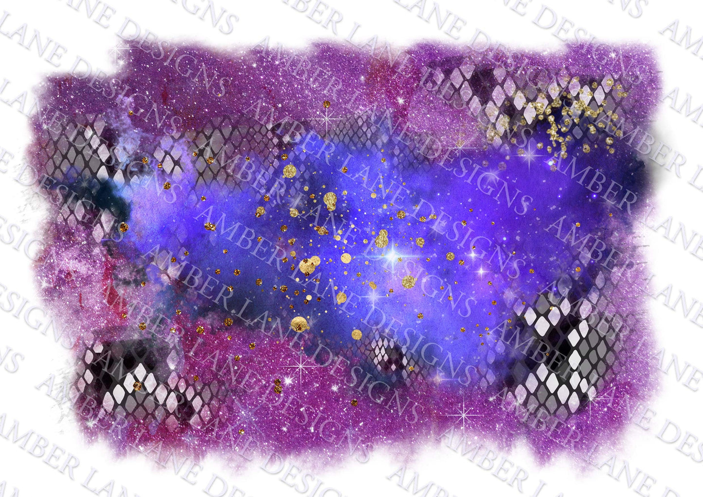 Purple Galaxy snakeskin western frame,  Background, PNG file,