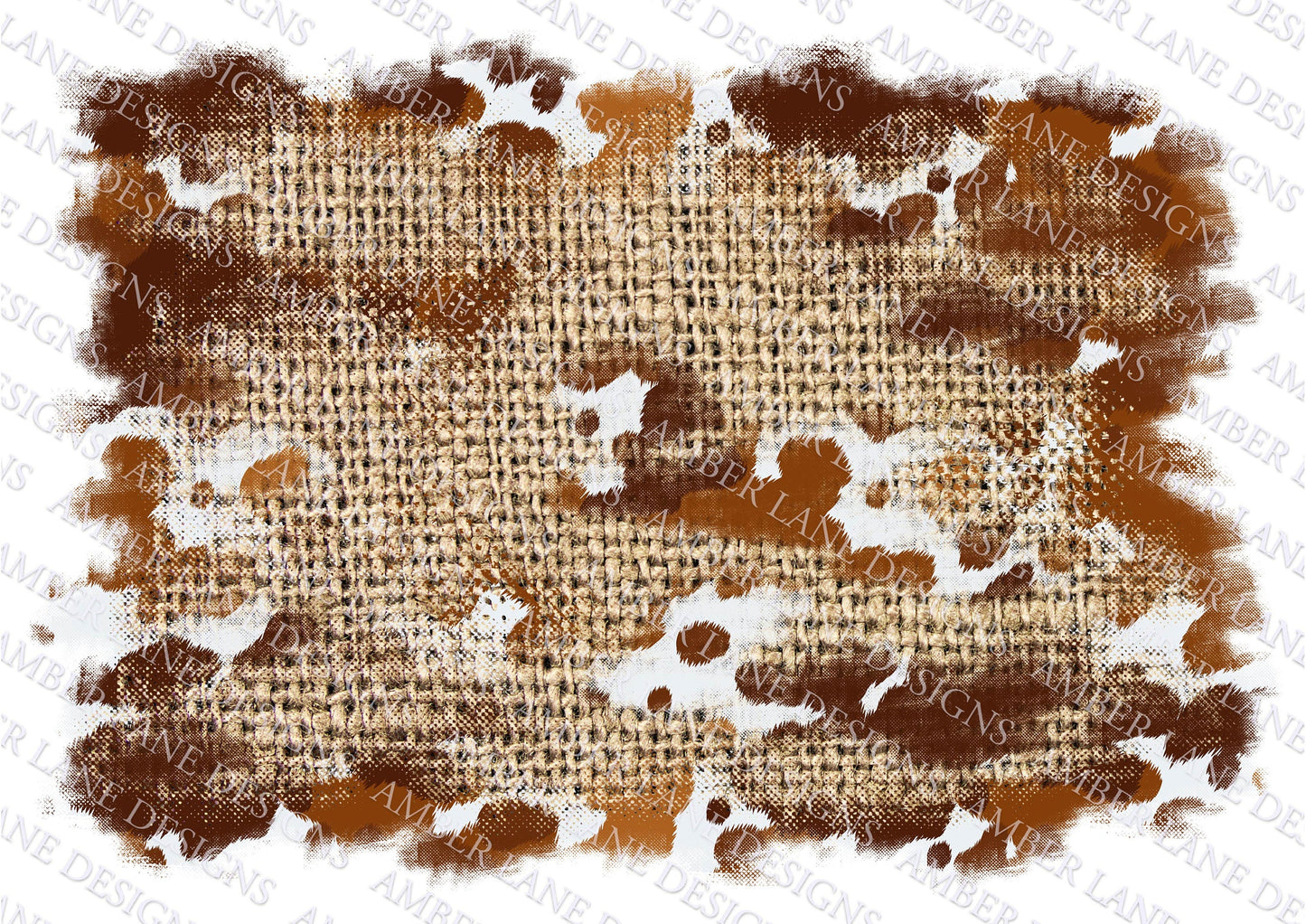 Cowhide and burlap Background PNG Camo Frame png