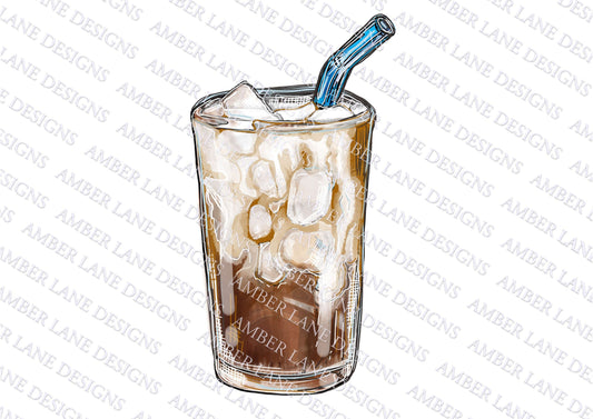 Iced coffee, Coffee latte PNG, Iced coffee drink , coffee png, png file, Sublimation.