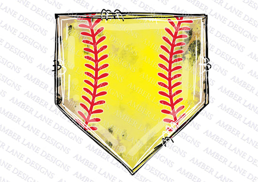 Softball laces and leopard Print Home Plate png ,Sublimation softball PNG