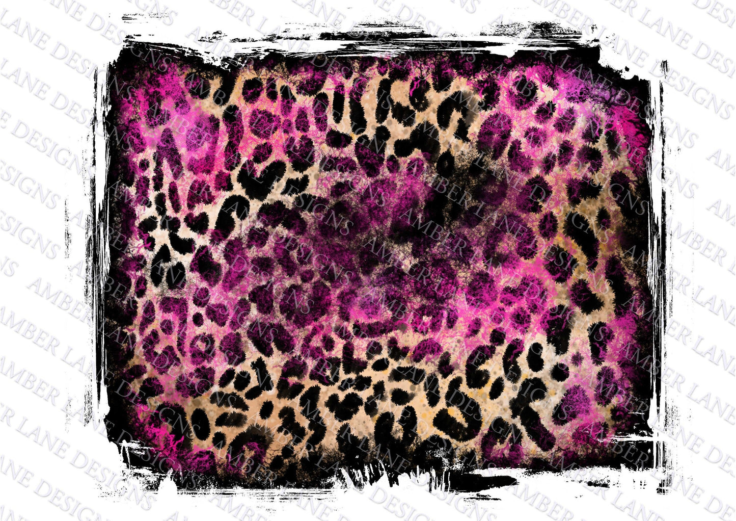 Leopard Print and Pink Grunge background,