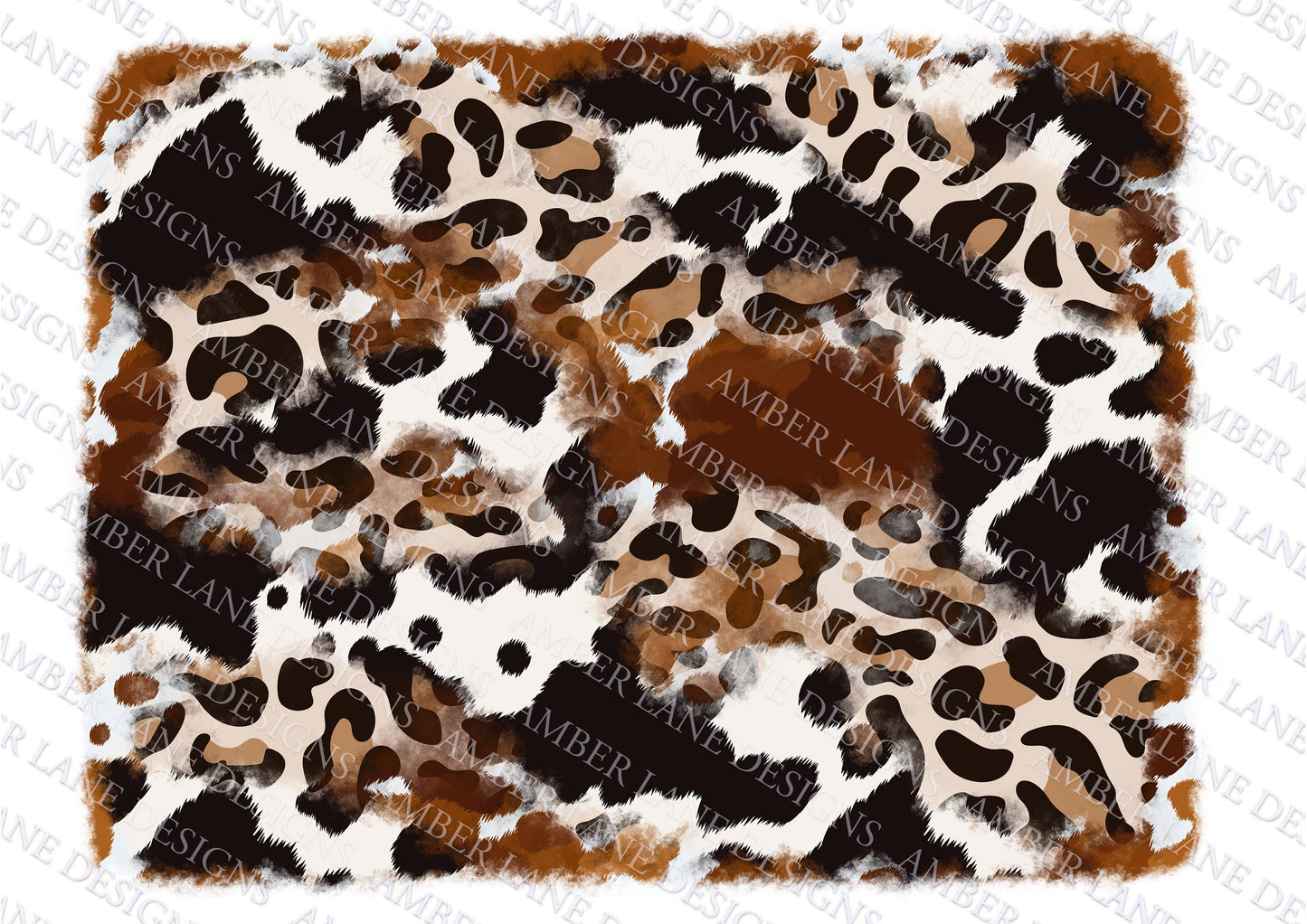 Cowhide, Leopard Western Background PNG tumbler wrap