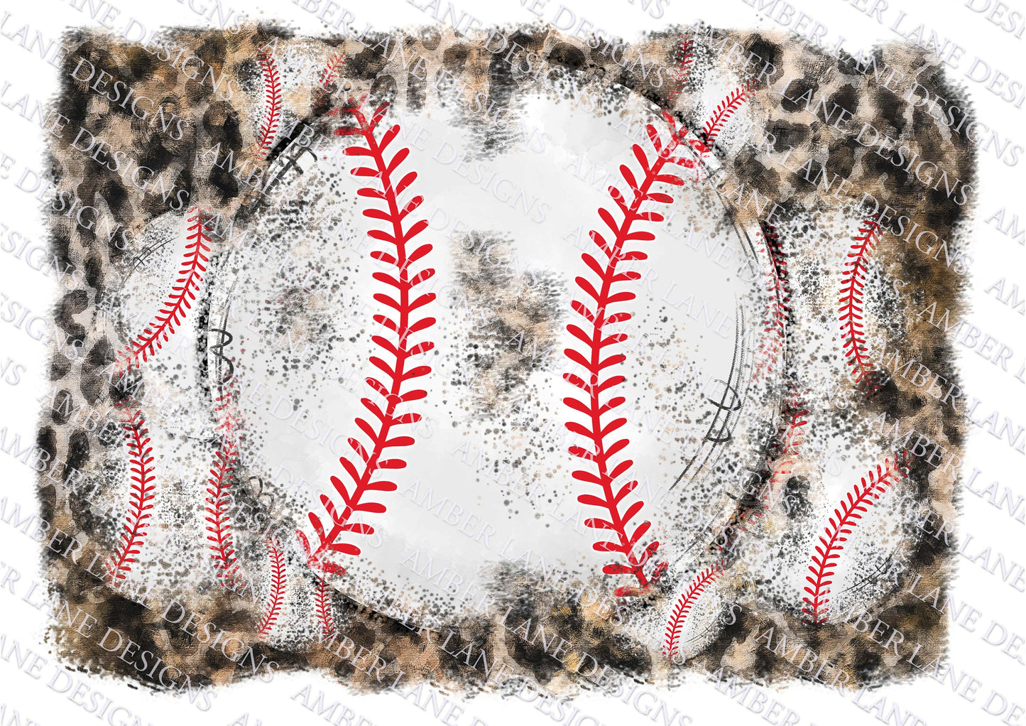 Baseball Cheetah png splash frame