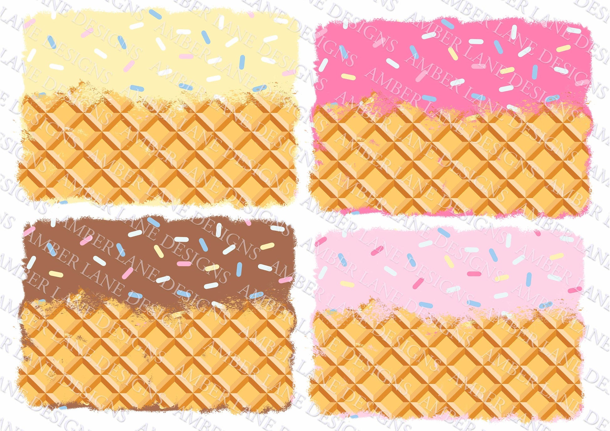 waffle icecream sprinkle png patches