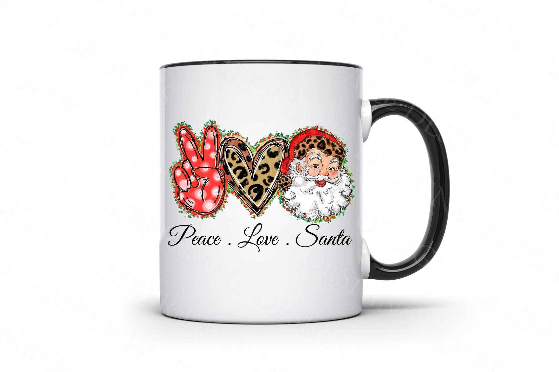 peace love santa mug