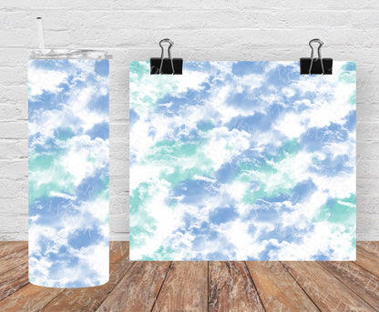 Clouds tumbler 20oz SKINNY TUMBLER straight wrap 1 jpeg file