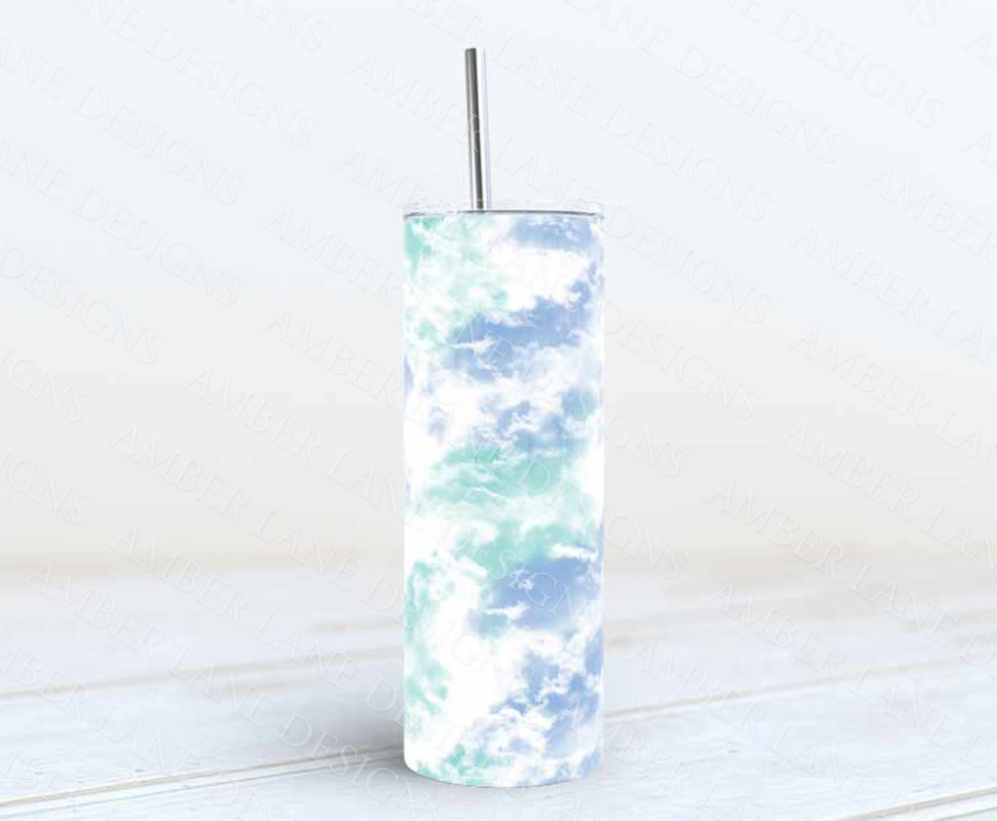 Clouds tumbler 20oz SKINNY TUMBLER straight wrap 1 jpeg file