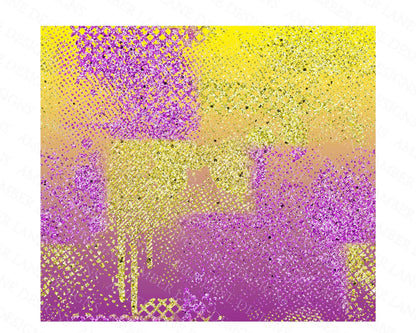 Purple and Gold glitter tumbler 20oz SKINNY TUMBLER straight wrap 1 jpeg file