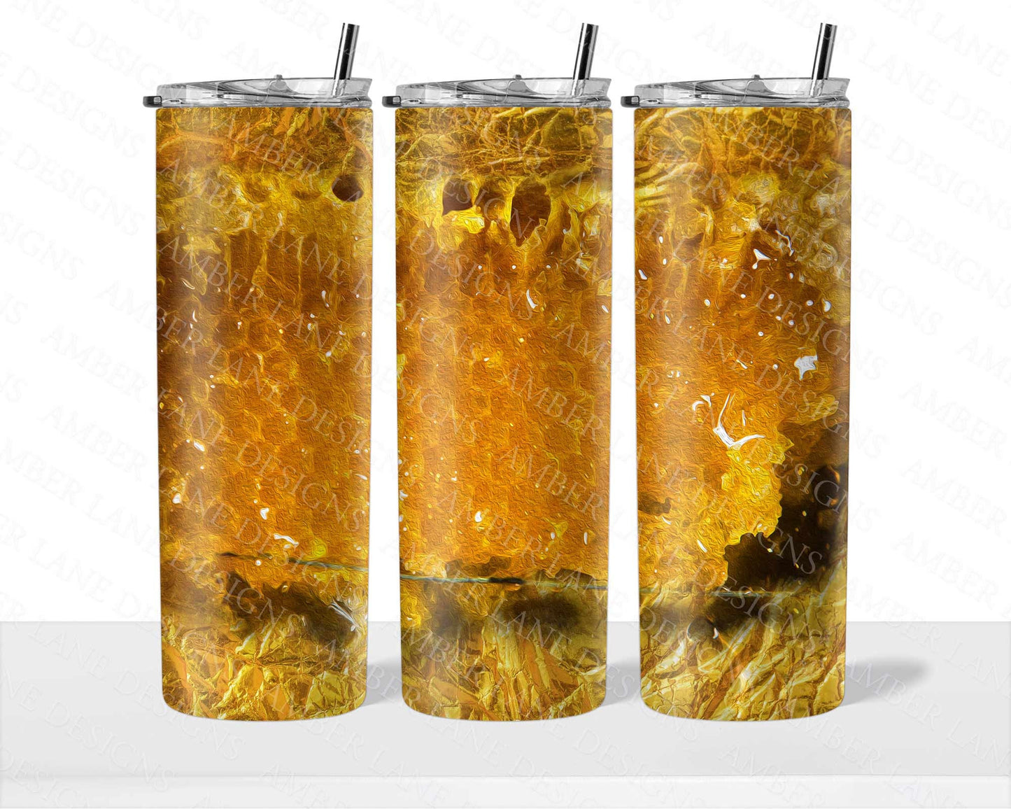 Honeycomb 20oz SKINNY TUMBLER straight wrap 1 jpeg file (not seamless)