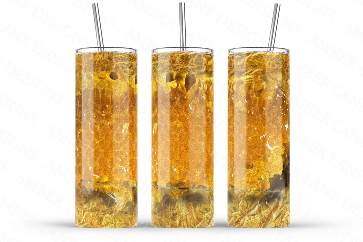 Honeycomb 20oz SKINNY TUMBLER straight wrap 1 jpeg file (not seamless)