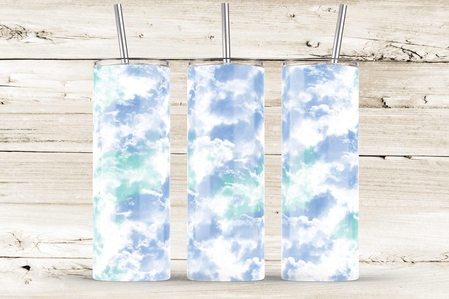 Clouds tumbler 20oz SKINNY TUMBLER straight wrap 1 jpeg file
