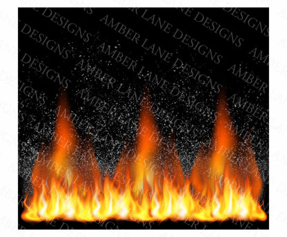 Fire Flames tumbler 20oz SKINNY TUMBLER straight wrap 1 jpeg file (not seamless)