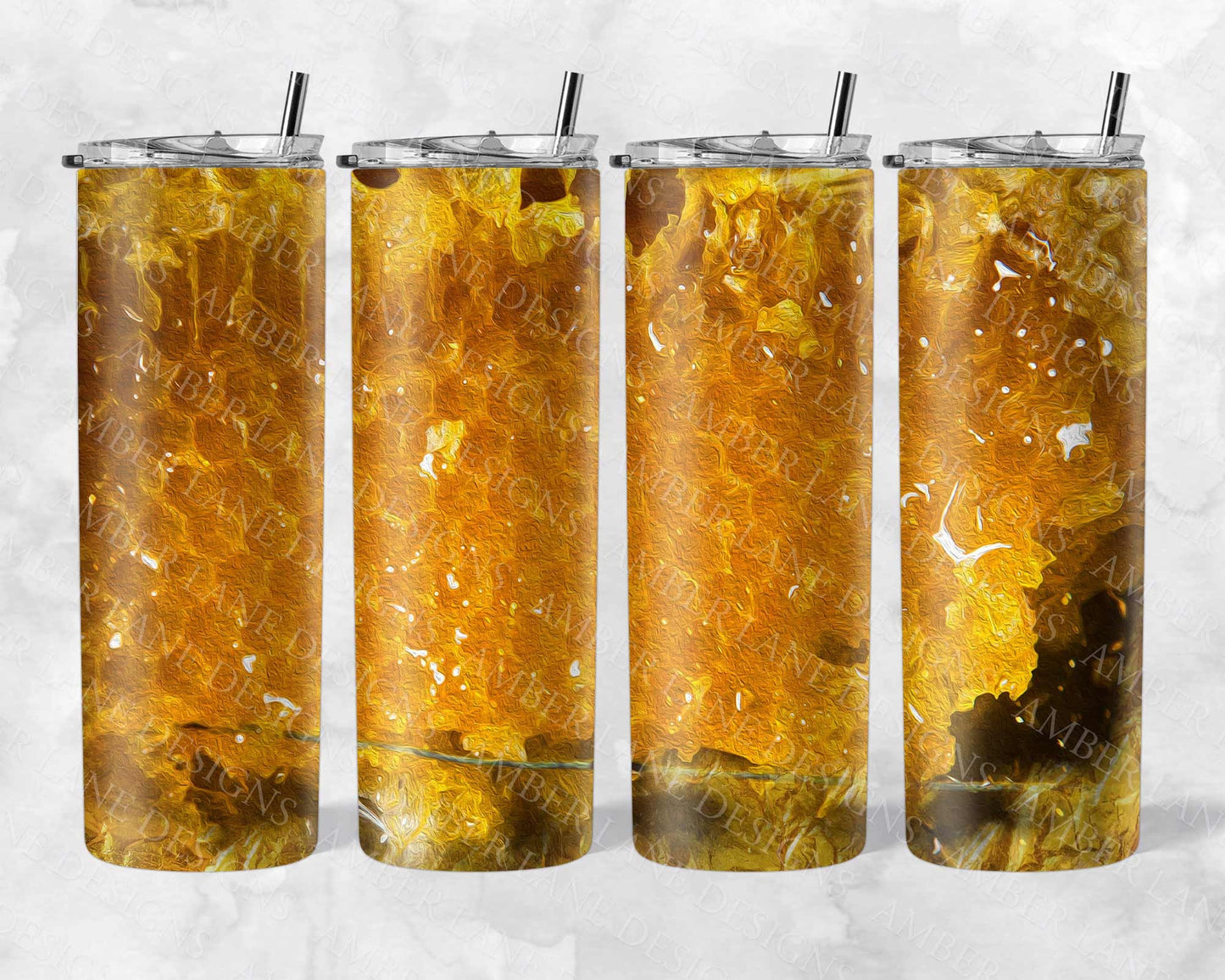 Honeycomb 20oz SKINNY TUMBLER straight wrap 1 jpeg file (not seamless)