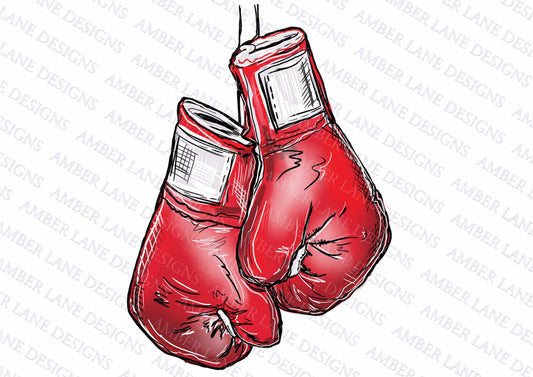 Red boxing gloves png file