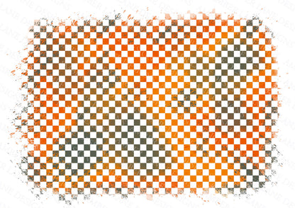 Orange and black Checkered patch background 2 png files