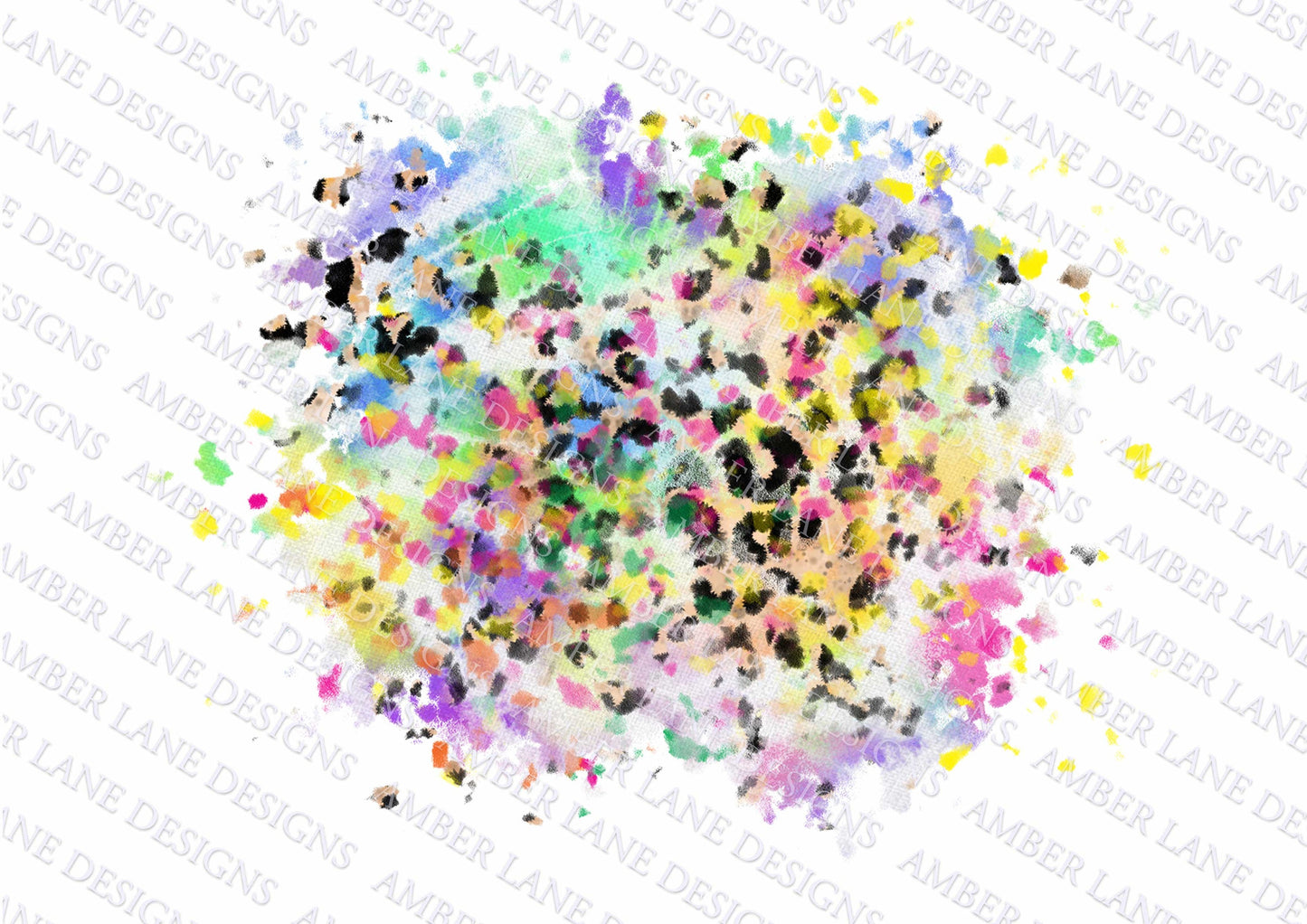 Paw print with tie dye leopard with free patch 2 png files