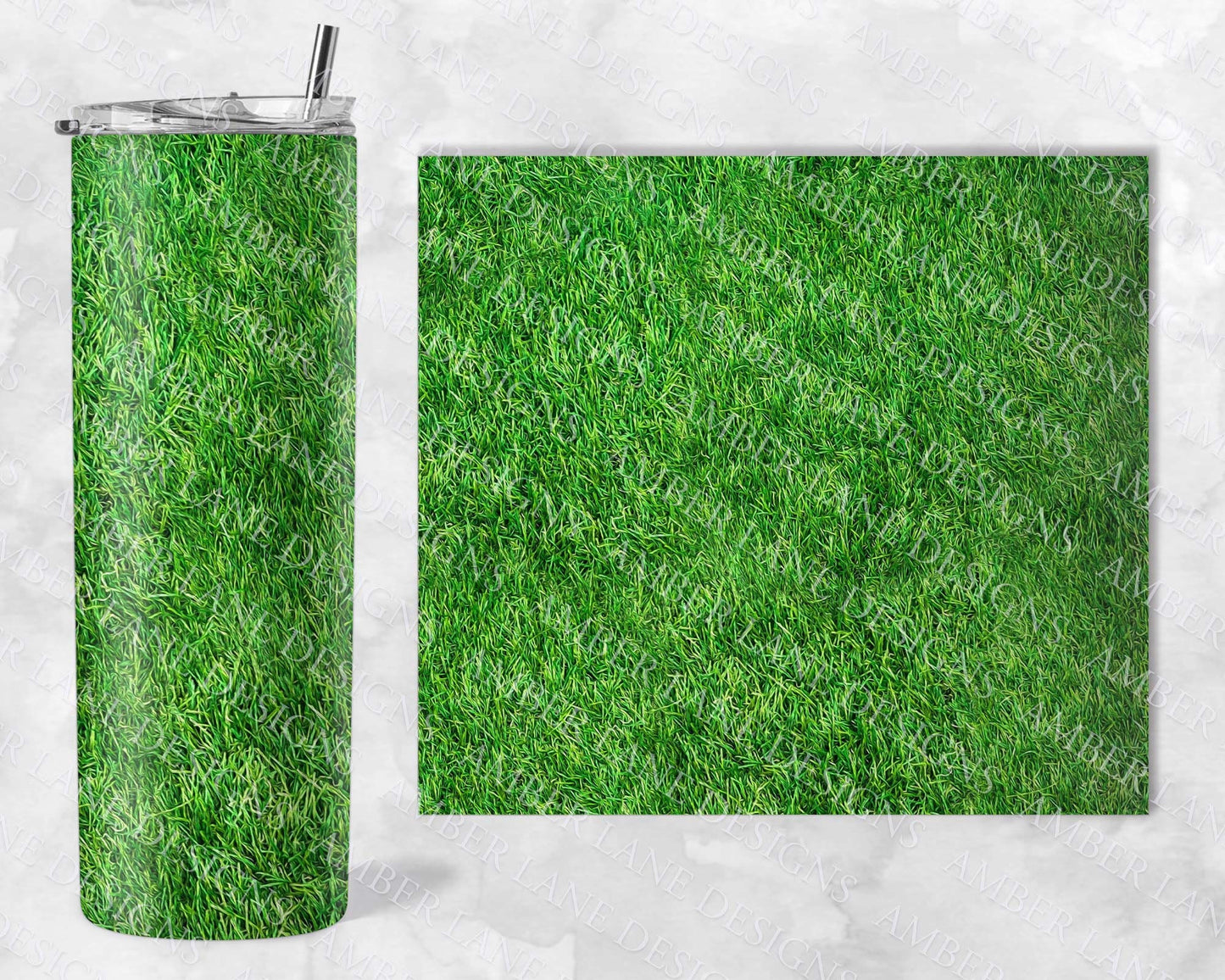 Grass Lawn  20oz SKINNY TUMBLER straight wrap 1 jpeg file