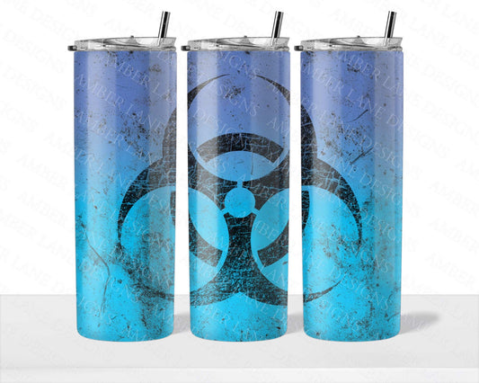 Contaminated Cups Collection: Biohazard Skinny Tumbler Bundle - 4 JPEG Wraps Toxic Tumbler Set