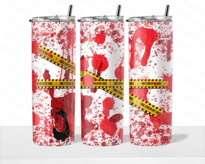 Crime Scene 20oz SKINNY TUMBLER straight wrap 1 jpeg file