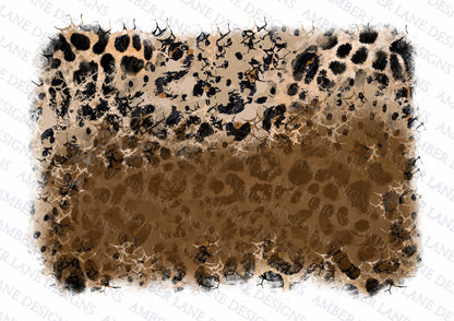 Ombre glitter leopard crackle background patches two png files