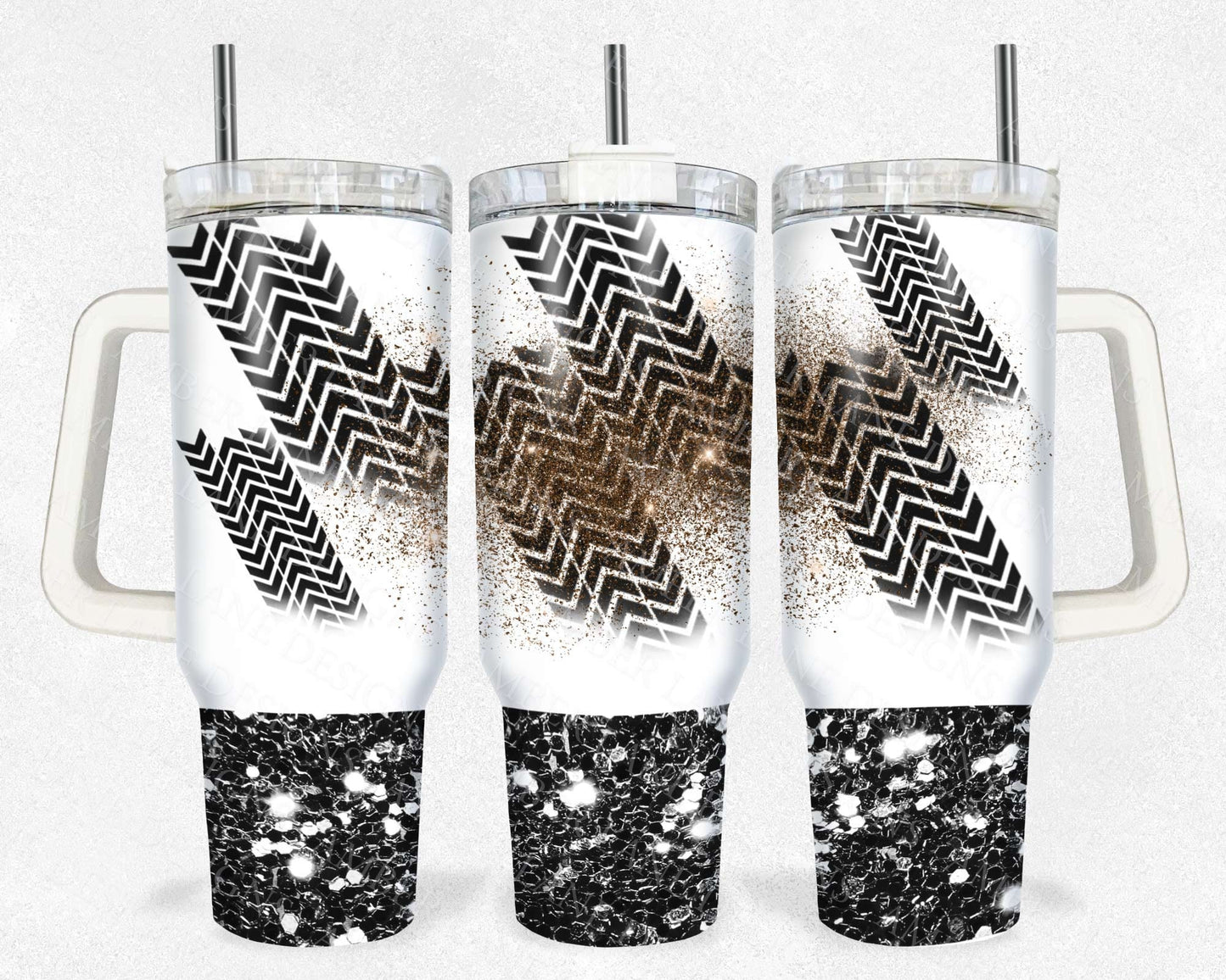 Tire racing tracks and glitter 40oz TUMBLER Two Piece tumbler sublimation wrap png digital files