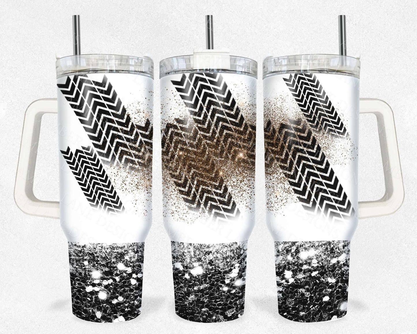 Tire racing tracks and glitter 40oz TUMBLER Two Piece tumbler sublimation wrap png digital files