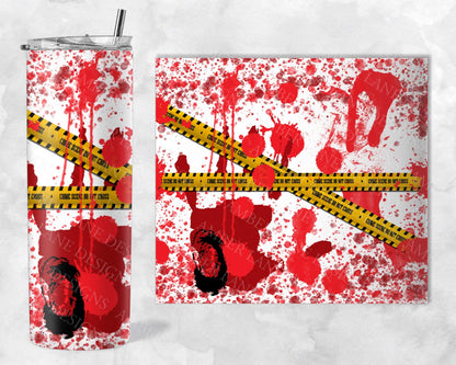 Crime Scene 20oz SKINNY TUMBLER straight wrap 1 jpeg file