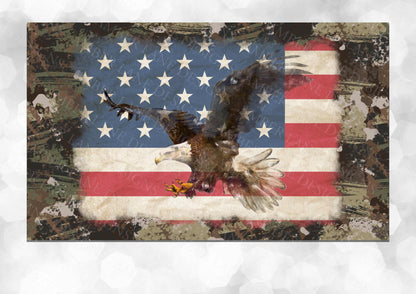 Eagle USA Flag and Camouflage 4in1 Can Cooler Sublimation Wrap 1 jpeg file