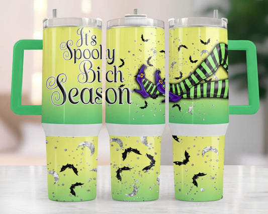 It's Spooky Bitch Season 40oz TUMBLER Two Piece tumbler sublimation wrap png digital files