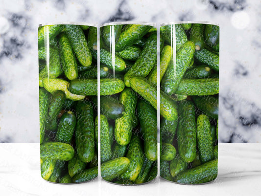 Pickles 20oz seamless SKINNY TUMBLER straight wrap 1 jpeg file