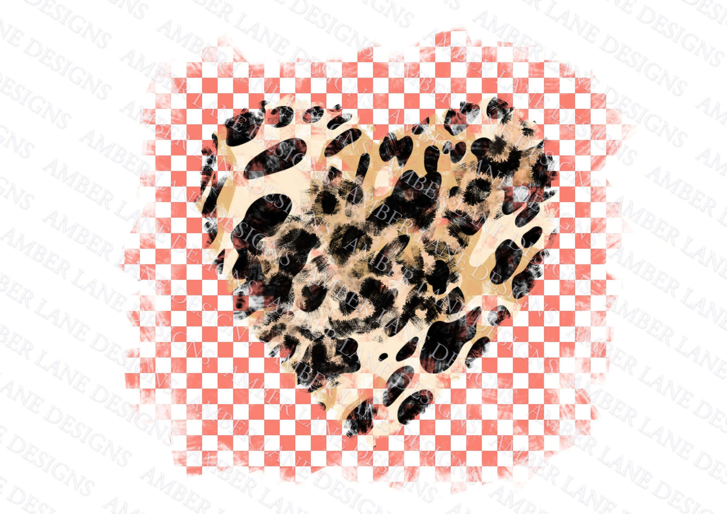 Fierce Love Groove Heartbeat Rebellion: Pink Grunge Retro Checkered Valentine PNG Chic Cheetah Print Vibes